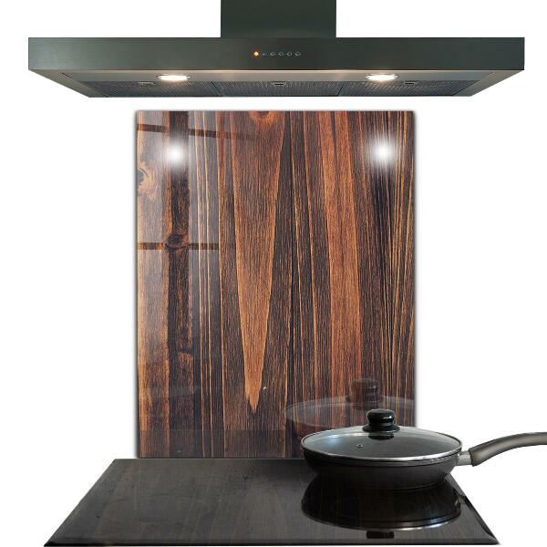 Sticlă pentru bucătărie Textura lemnului natural