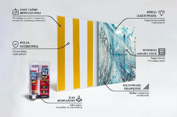 Sticlă bucătărie Valul mării