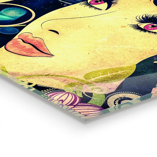 Sticlă bucătărie Fată într-o zi de vară