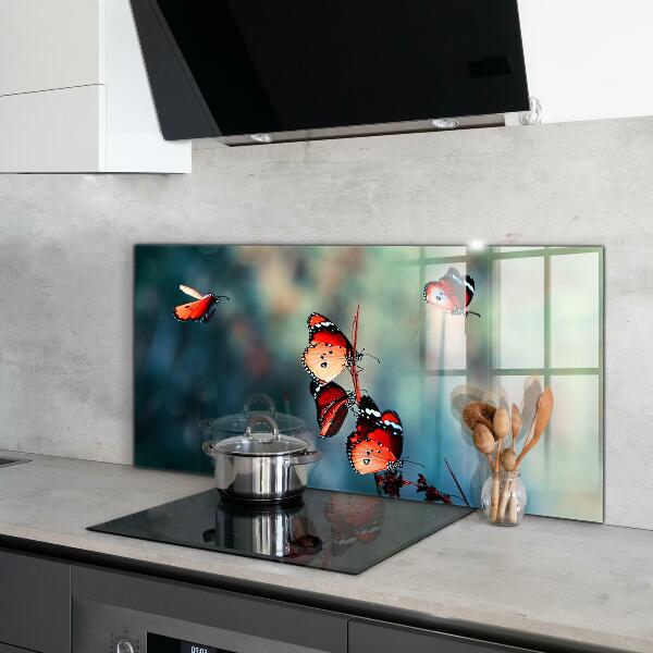 Sticlă bucătărie Fluture delicat în vânt