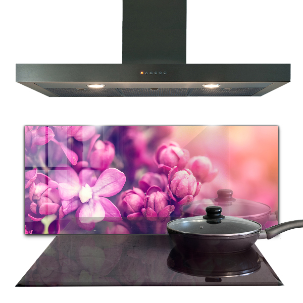 Sticlă bucătărie Crini roz frumusețe naturală