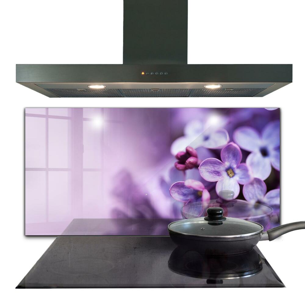Panou perete bucătărie Flori violete