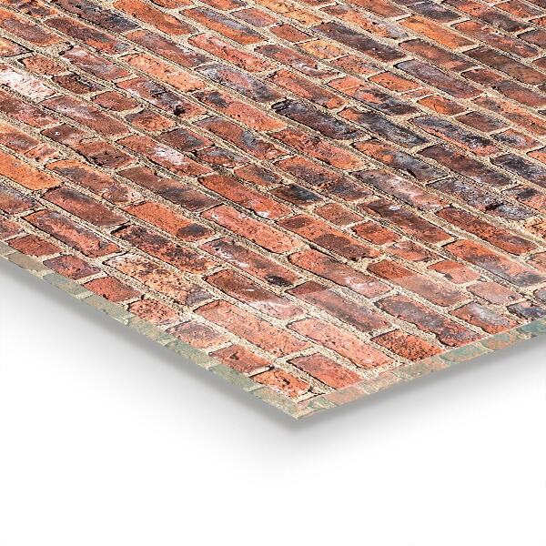 Sticlă pentru bucătărie Textura peretelui de cărămidă