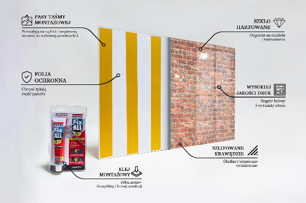 Sticlă pentru bucătărie Textura peretelui de cărămidă