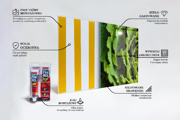 Panou perete bucătărie Frunze de flori de varză