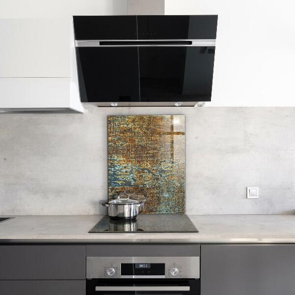 Sticlă pentru bucătărie Textura metalică veche