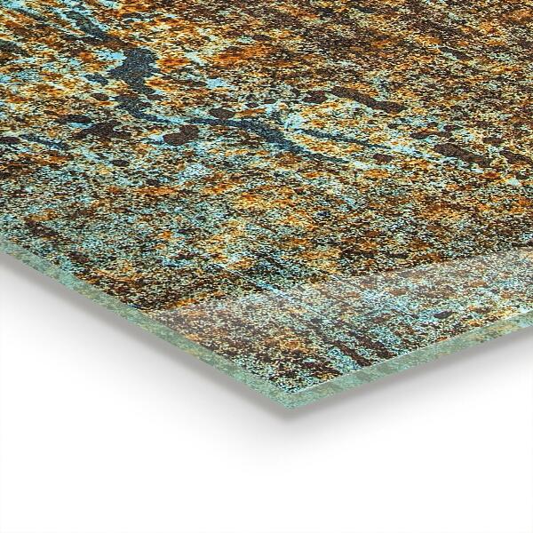 Sticlă pentru bucătărie Textura metalică veche