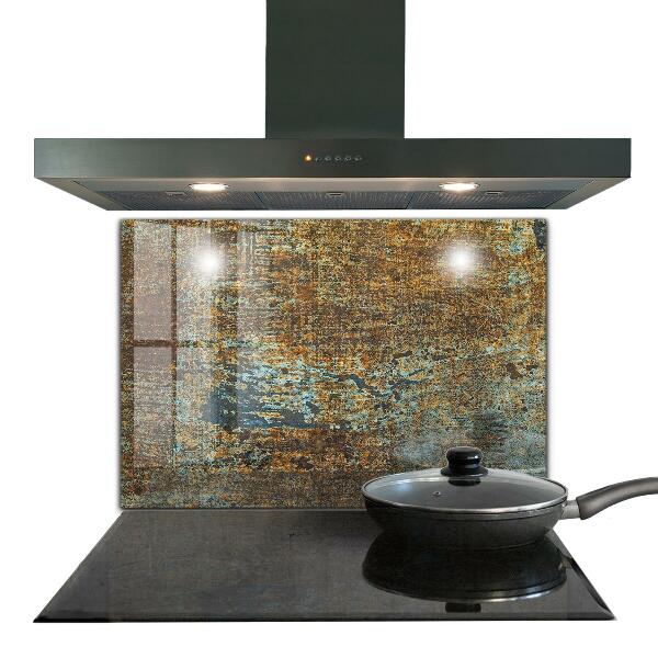 Sticlă pentru bucătărie Textura metalică veche