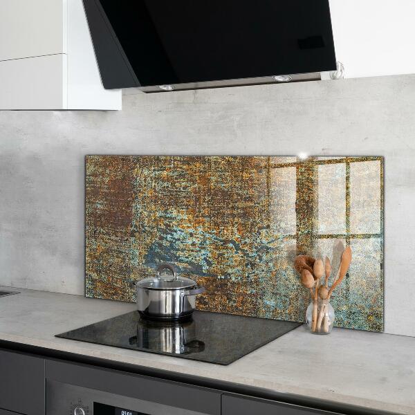 Sticlă pentru bucătărie Textura metalică veche