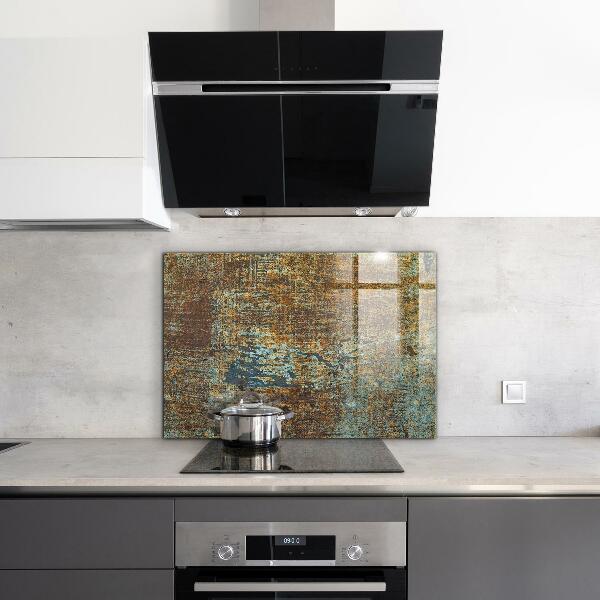 Sticlă pentru bucătărie Textura metalică veche