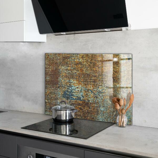 Sticlă pentru bucătărie Textura metalică veche