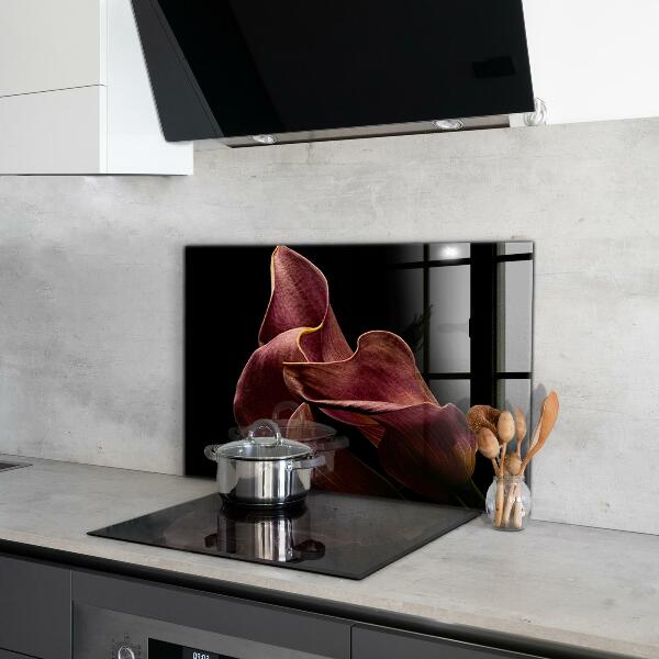 Sticlă bucătărie Frunză delicată elegantă