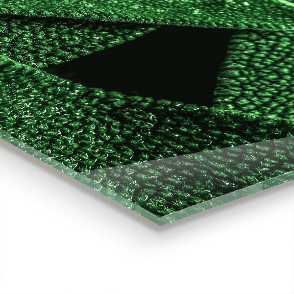 Panou sticlă bucătărie Frunze verzi după ploaie