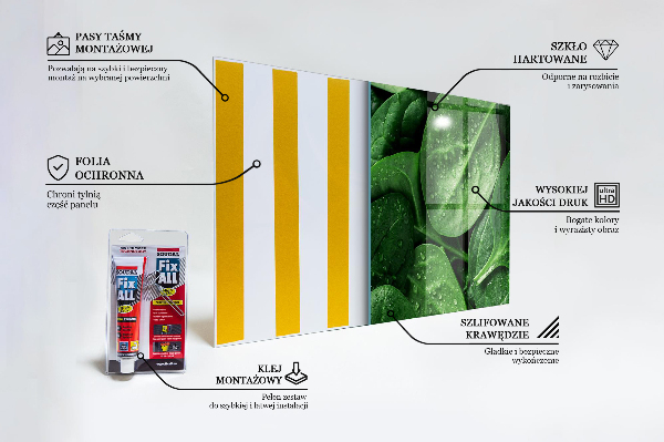 Panou sticlă bucătărie Spanacul lasă sănătate