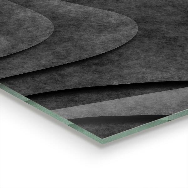 Sticlă pentru bucătărie Abstracție cu textura gri