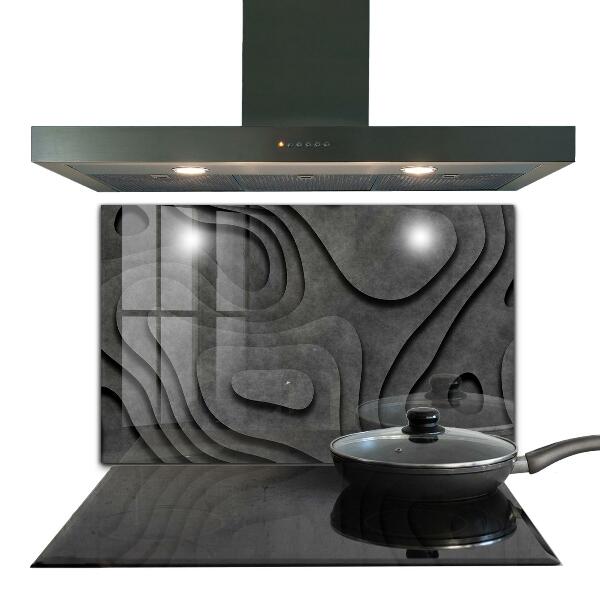 Sticlă pentru bucătărie Abstracție cu textura gri