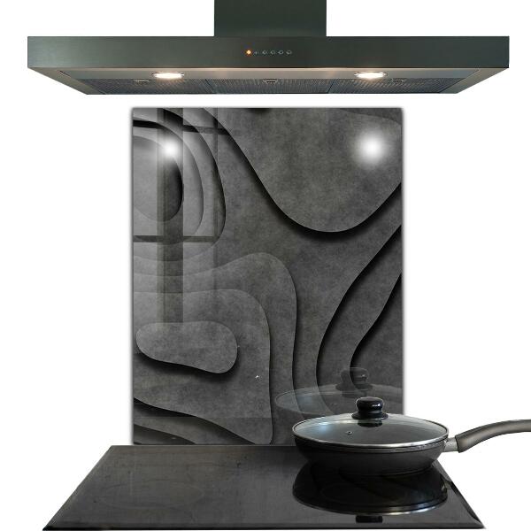 Sticlă pentru bucătărie Abstracție cu textura gri