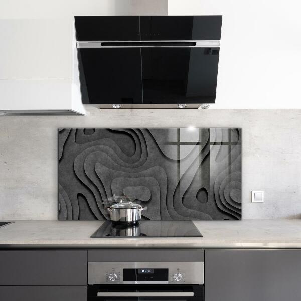 Sticlă pentru bucătărie Abstracție cu textura gri