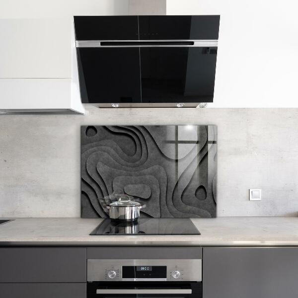 Sticlă pentru bucătărie Abstracție cu textura gri