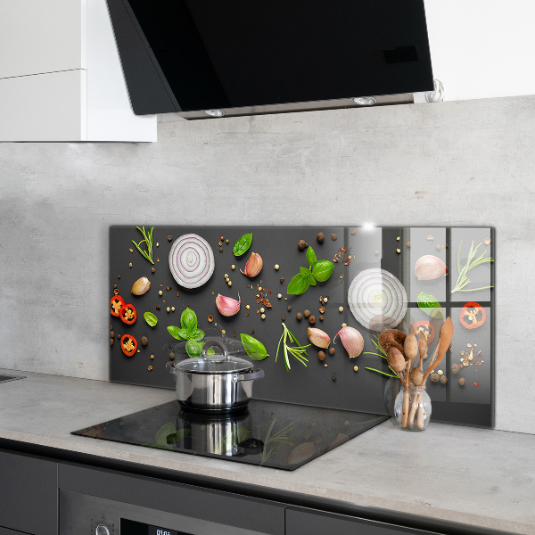 Sticlă bucătărie Condimente bucătăria italiană