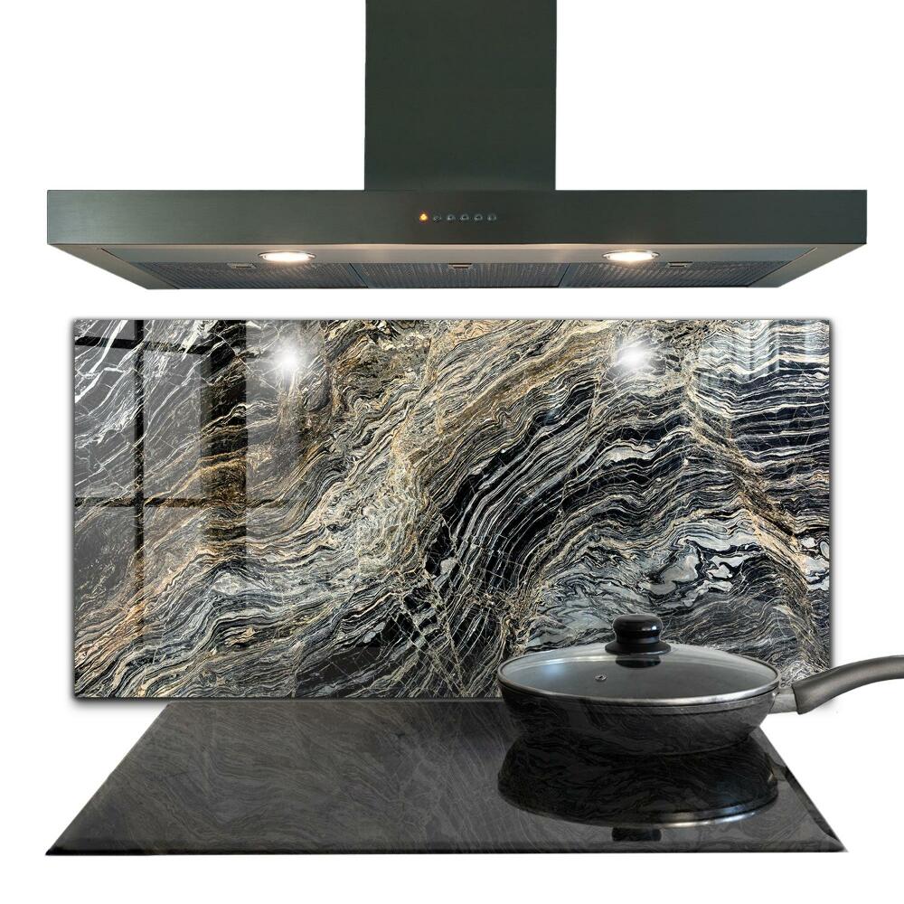 Sticlă pentru bucătărie Textura de marmură de granit