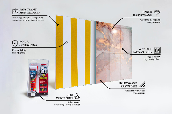 Sticlă pentru bucătărie Textura marmură