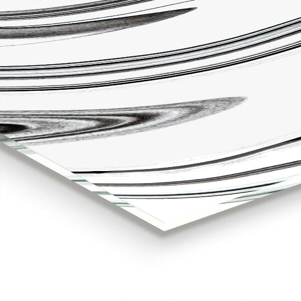 Sticlă bucătărie Acuarelă alb-negru