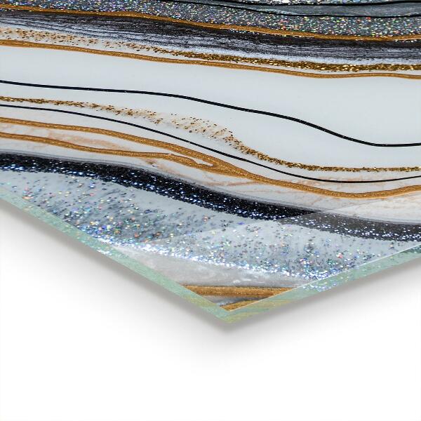 Sticlă pentru bucătărie Textura de piatră de marmură