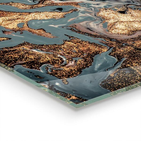 Sticlă pentru bucătărie Marmură artă abstractă