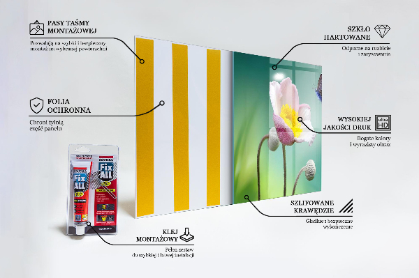 Panou sticlă bucătărie Floare de fluture de luncă de vară