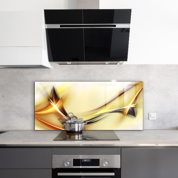 Sticlă bucătărie Abstracția undelor de energie