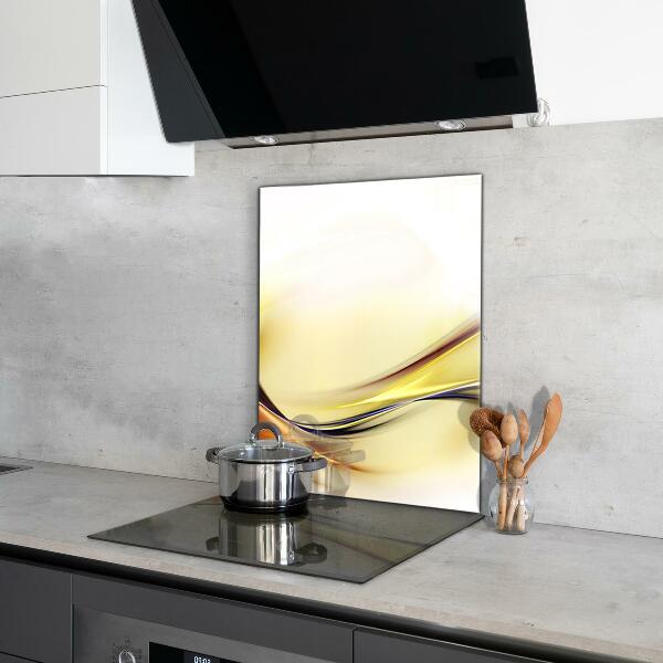 Sticlă bucătărie Abstracția undelor de energie