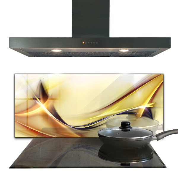 Sticlă bucătărie Abstracția undelor de energie