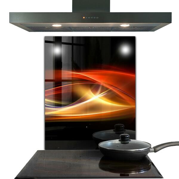 Sticlă bucătărie Energie vibrantă abstractă