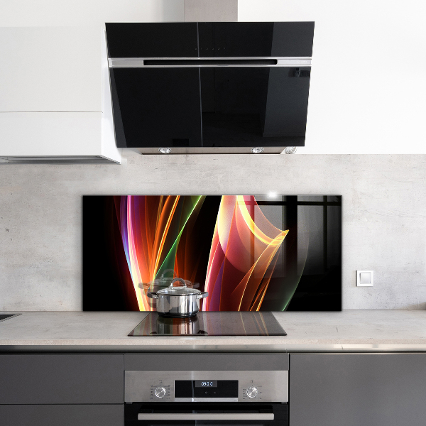 Sticlă bucătărie Abstracția undelor de energie