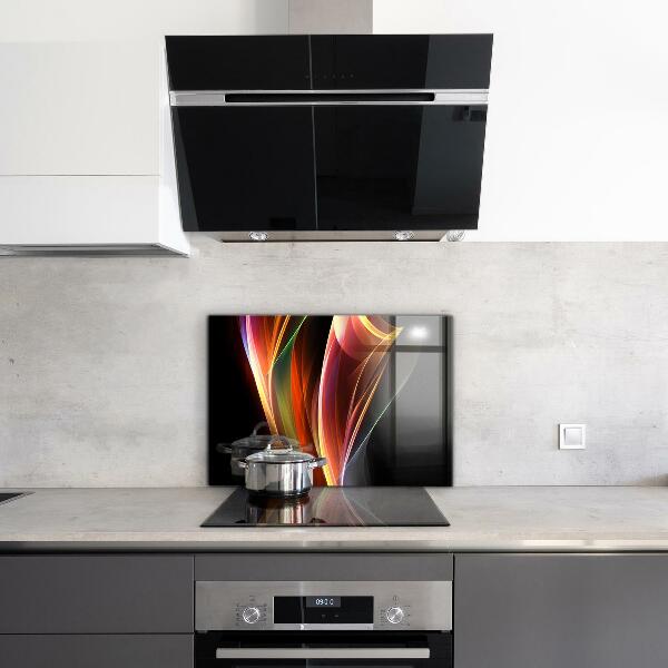 Sticlă bucătărie Abstracția undelor de energie