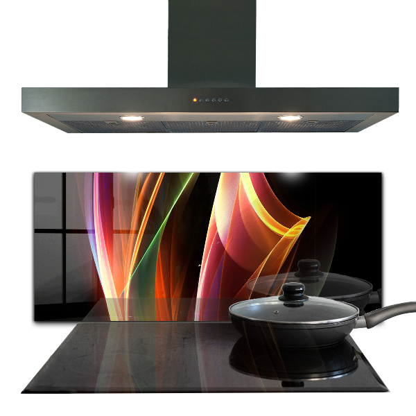 Sticlă bucătărie Abstracția undelor de energie