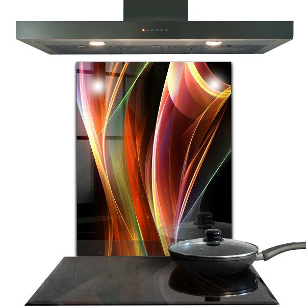 Sticlă bucătărie Abstracția undelor de energie