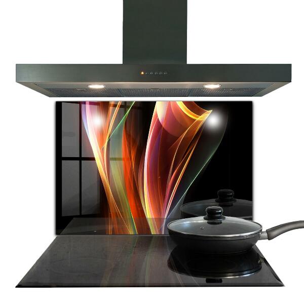 Sticlă bucătărie Abstracția undelor de energie