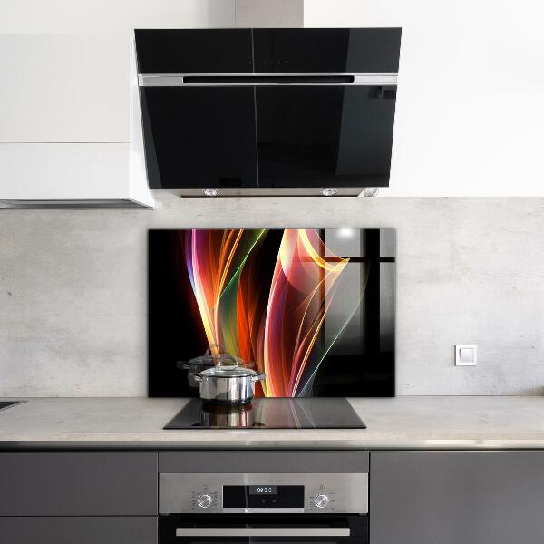 Sticlă bucătărie Abstracția undelor de energie