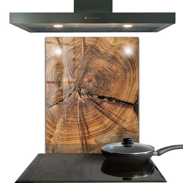 Sticlă pentru bucătărie Textura trunchiului