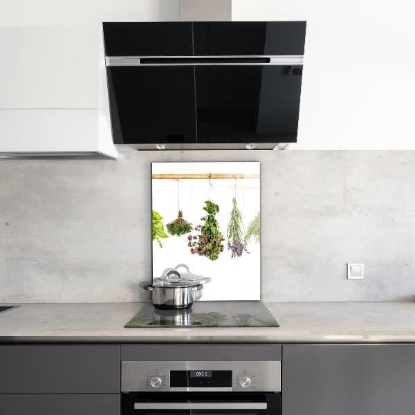 Sticlă bucătărie Ierburi uscate dietă sănătoasă