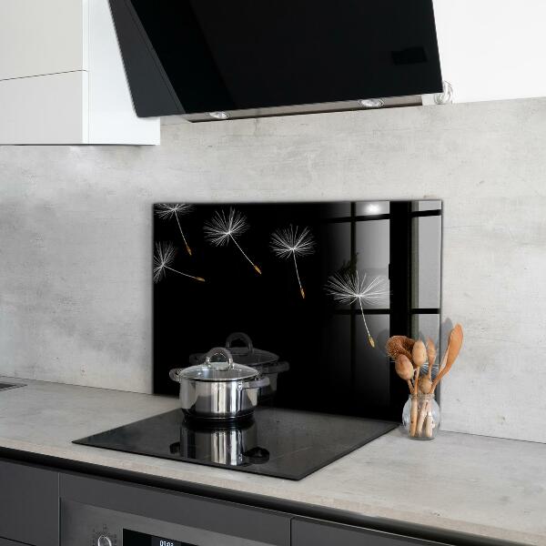 Panou sticlă bucătărie Păpădie în vânt