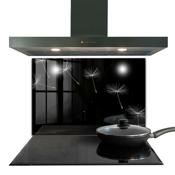 Panou sticlă bucătărie Păpădie în vânt