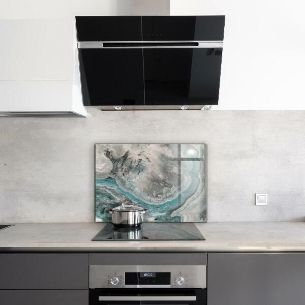 Sticlă bucătărie Model de vârtej de culoare abstractă