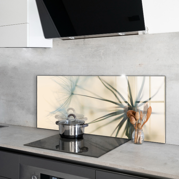 Panou sticlă bucătărie Frumoasă păpădie delicată