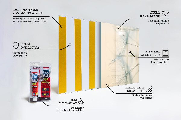 Panou sticlă bucătărie Frumoasă păpădie delicată