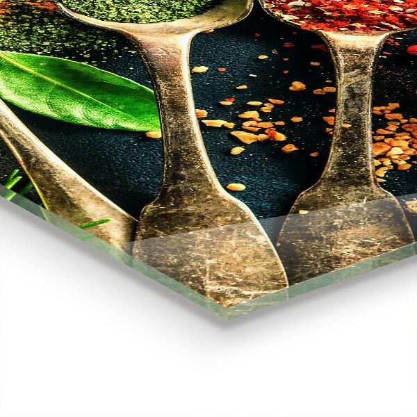 Sticlă bucătărie Condimente de bucătărie orientală