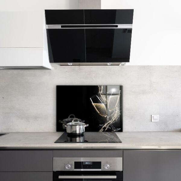 Sticlă bucătărie Toast de noapte cu șampanie