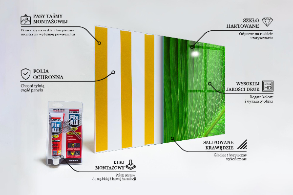 Panou sticlă bucătărie Frunza de palmier tropical